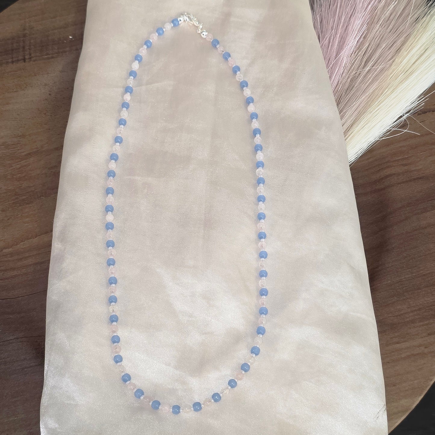 Beaded necklace.