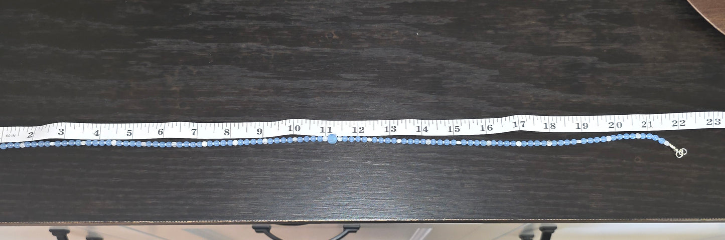 Blue necklace