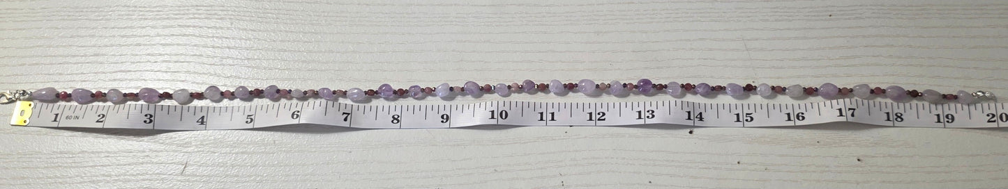 Amethyst and Pink Tourmaline