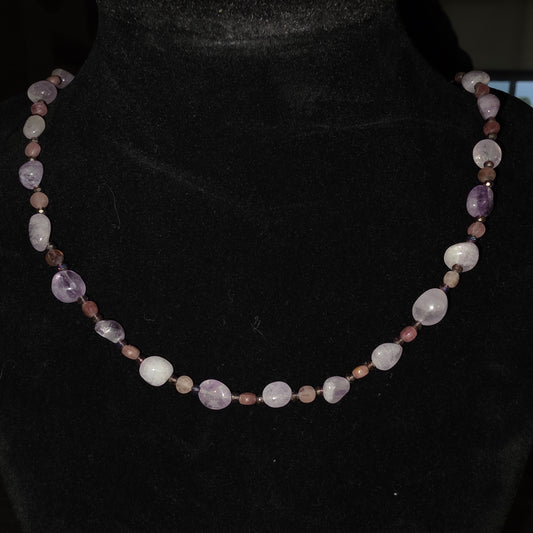 Amethyst and Pink Tourmaline
