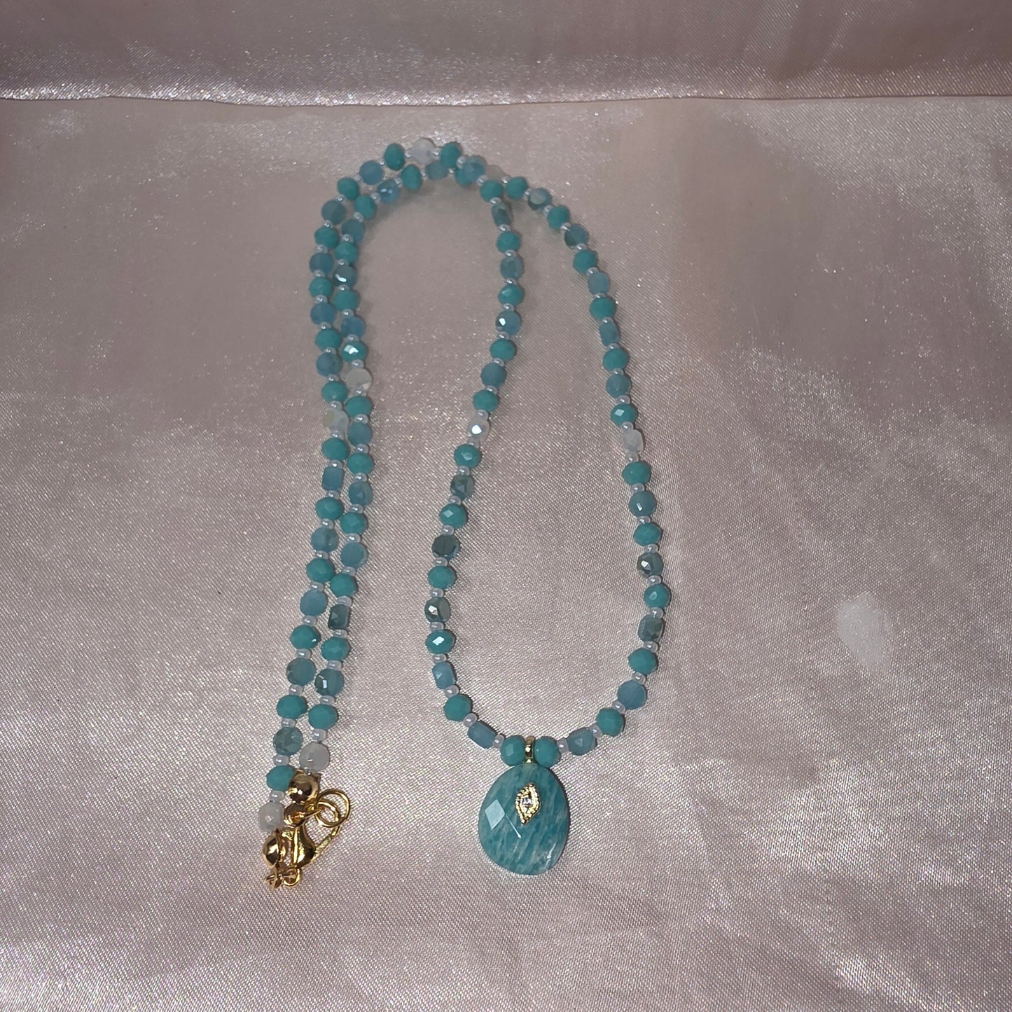 Amazonite pendant necklace