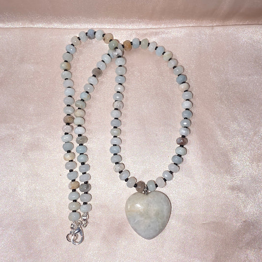 Amazonite heart